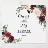 Étiquette de vin mousseux pour Baby Shower rustiqu (Étiquettes simples)