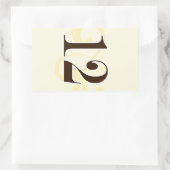 Étiquette de vin Numéro de table Stickers 12 (Sac)