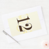 Étiquette de vin Numéro de table Stickers 12 (Enveloppe)