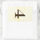 Étiquette de vin Numéro de table Stickers 4 (Sac)