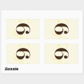 Étiquette de vin Numéro de tableau Stickers 6 (Feuille)