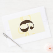 Étiquette de vin Numéro de tableau Stickers 6 (Enveloppe)