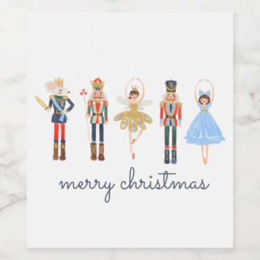 Étiquette de vin Nutcracker (Étiquettes simples)