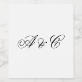 Étiquette de vin personnalisé (Étiquettes simples)