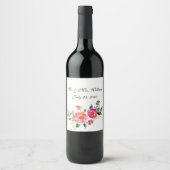 Étiquette de vin personnalisé (Devant)