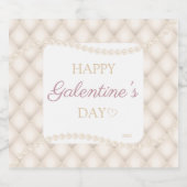 Étiquette de vin personnalisée avec pompon en ivoi (Étiquettes simples)