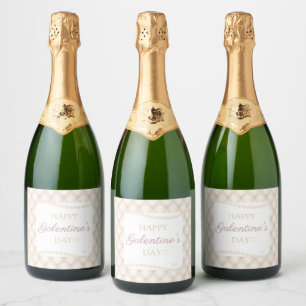 Étiquette de vin personnalisée avec touffe de diam
