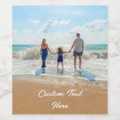 Étiquette de vin personnalisée avec votre photo pr (Étiquettes simples)