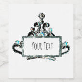 Étiquette de vin personnalisée Tiara (Étiquettes simples)