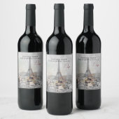 Étiquette de vin personnalisée Tour Eiffel Paris s (Bouteilles)