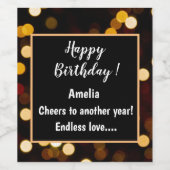 Étiquette de vin personnalisée & vin mousseux (Étiquettes simples)