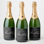 Étiquette de vin pétillant de fiançailles Tying Th (Bouteilles)