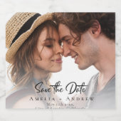 Étiquette de vin pétillant pour faire-part de mari (Étiquettes simples)