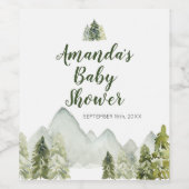 Étiquette de vin pour Baby Shower sur le thème de  (Étiquettes simples)