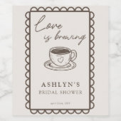 Étiquette de vin pour Baby Shower sur le thème du  (Étiquettes simples)