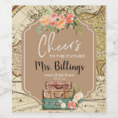 étiquette de vin pour shower de mariage carte vint (Étiquettes simples)