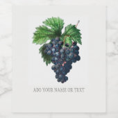 Étiquette DE VIN : REDOUTÉ PERSONNALISABLE : RAISI (Étiquettes simples)