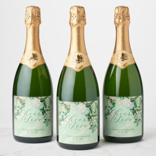 Étiquette de vin Roses de Van Gogh Étiquette de vi (Bouteilles)