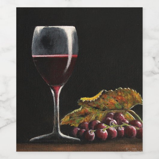 Étiquette de vin rouge (Étiquettes simples)