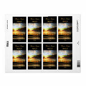 Étiquette de vin Sunrise (Feuille entière)