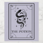 Étiquette de vin Tarot Mystique Fortune (Étiquettes simples)