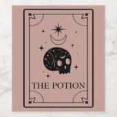 Étiquette de vin Tarot Mystique Fortune (Étiquettes simples)