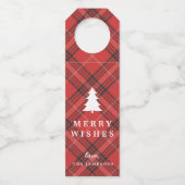 Étiquette de vin tartan (Devant)