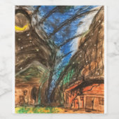 Étiquette de vin Tornado Rage (Étiquettes simples)