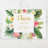 Étiquette de vin Tropical Mini Sparkling, Fête des (Étiquettes simples)