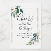 Étiquette de vin verdure, Mini Eucalyptus (Étiquettes simples)