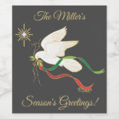 Étiquette de vin White Dove (Étiquettes simples)