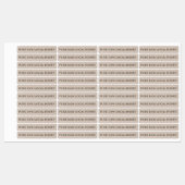 Étiquette de vinyle de sécurité pour sceau à vitre (Feuille)