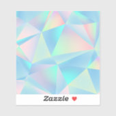 Étiquette de vinyle holographique (Feuille)