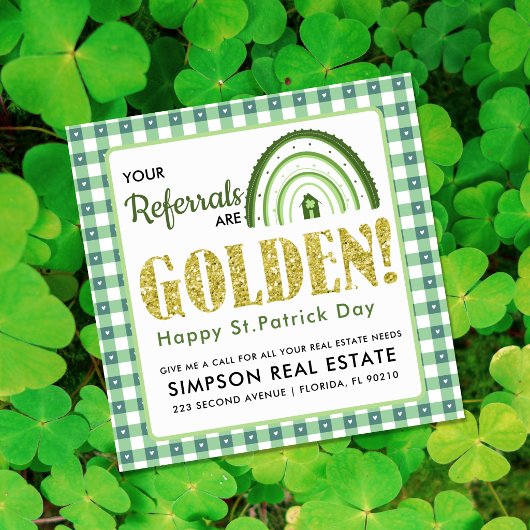 Étiquette de visite surprise pour la Saint-Patrick