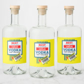 Étiquette de vodka de Noël drôle (Bouteilles)