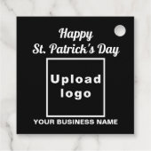 Étiquette de voeux Business Saint Patrick sur Blac (Dos)