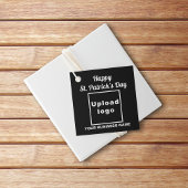 Étiquette de voeux Business Saint Patrick sur Blac