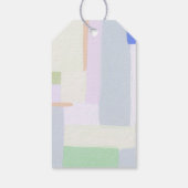 Étiquette de vœux de Noël d'art abstrait (Dos)