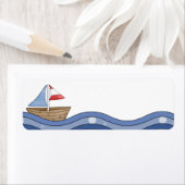 Étiquette de voilier (En situation)