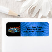 Étiquette de voiture de course (En situation)