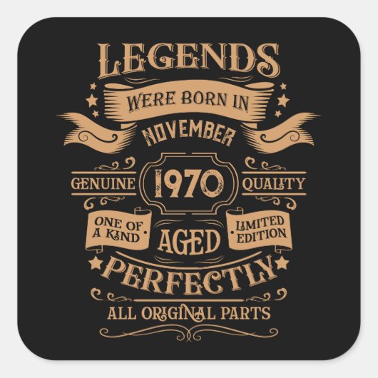 Étiquette de whiskey d'anniversaire vintage person (Devant)