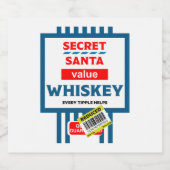 Étiquette de Whisky de Noël (Étiquettes simples)
