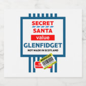 Étiquette de whisky écossais de Noël (Étiquettes simples)