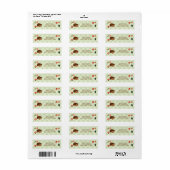 Étiquette de Woodland Hedgehog (Feuille entière)