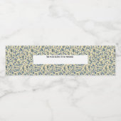 Étiquette d'eau en toile jaune (Étiquettes simples)