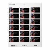 Étiquette Décès ou liberté (Feuille entière)