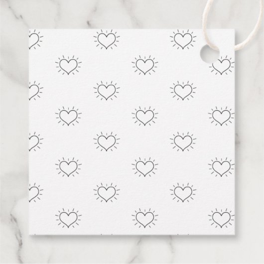 Étiquette d'échange de biscuits à la mode (Dos)