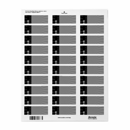 Étiquette Déclaration de mode présidentielle Abraham Lincoln (Feuille entière)