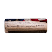 Étiquette Déclaration d'indépendance (Devant)