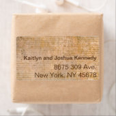 Étiquette Déclaration d'indépendance 📜 Parchmen historique (En situation)